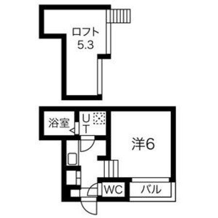 志賀本通駅 徒歩9分 1階の物件間取画像